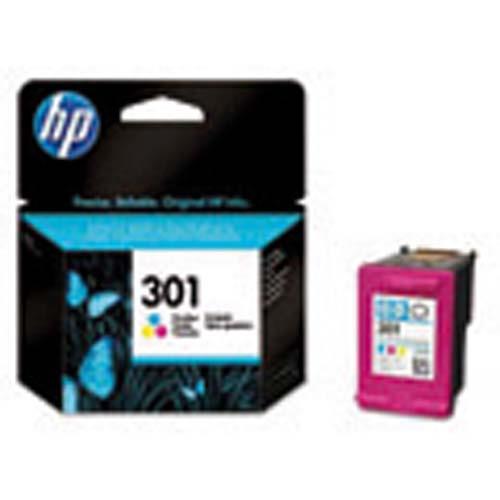 HP 301 Cartouche d'Encre Trois Couleurs Authentique (CH562EE) (dont eco-taxe de 0,01 €)