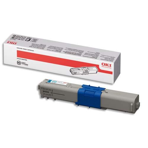 OKI Cartouche toner Cyan 44469706 (dont eco-taxe de 0,02 €)