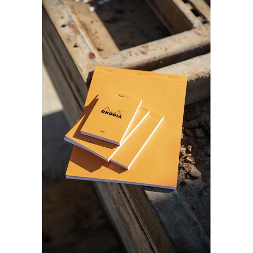 RHODIA Bloc de direction couverture Orange 80 feuilles (160 pages) format A4 réglure 5x5