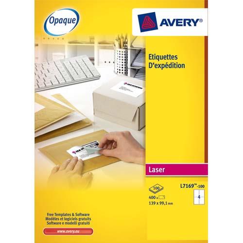 AVERY Boîte de 200 étiquettes Laser Blanc 199.6X143.5mm L7168-100