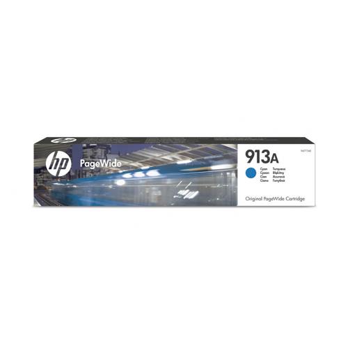 HP Cartouche Jet d'encre Cyan 913A F6T77AE (dont eco-taxe de 0,02 €)