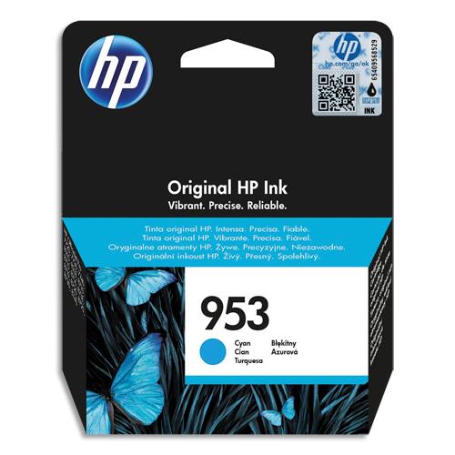 HP 953 Cartouche d'Encre Cyan Authentique (F6U12AE) (dont eco-taxe de 0,01 €)