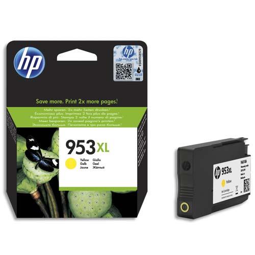 HP 953XL Cartouche d'Encre Jaune grande capacité Authentique (F6U18AE) (dont eco-taxe de 0,01 €)