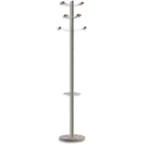 UNILUX Portemanteau accueil Bouquet 6 patères et porte-parapluie hêtre H173 cm (dont eco-taxe mobilier de 0,72 €)