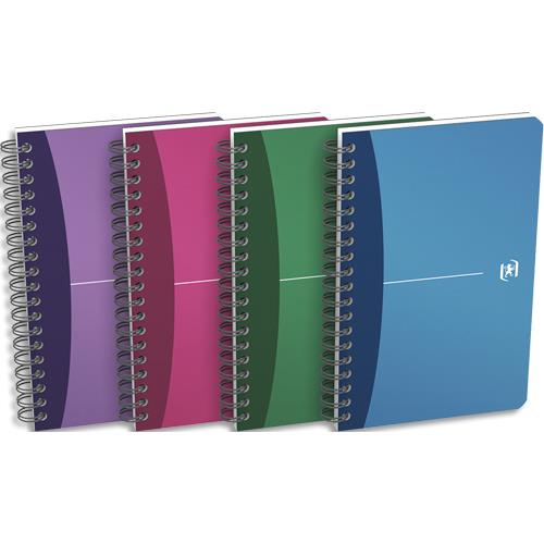 OXFORD Carnet spiralé 11Xx17 cm 180 pages 90g petits carreaux 5x5. Couverture polypro