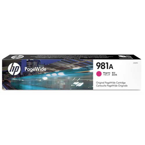 HP Cartouche PageWide Cyan 981A J3M68A (dont eco-taxe de 0,02 €)