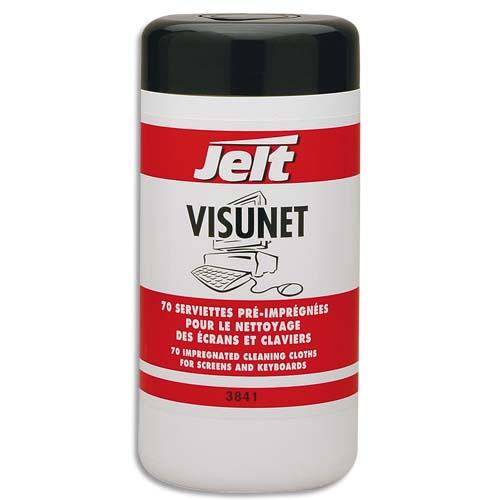 JELT Boîte distributrice de 70 lingettes VISUNET antistatiques 003841