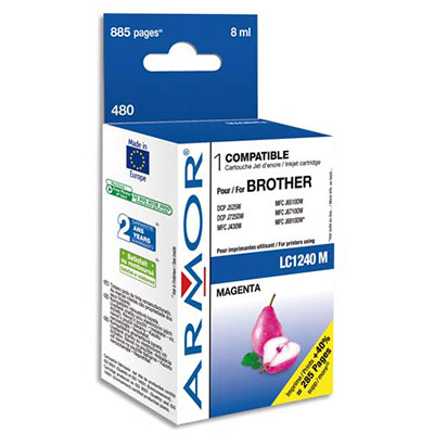 ARMOR Cartouche compatibilité BROTHER Magenta LC1240M K20335 (dont eco-taxe de 0,02 €)