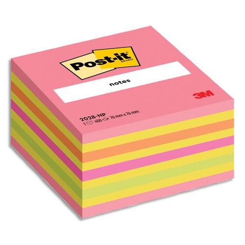 POST-IT Cubes POST-IT® Energie Intense (Rose néon) 450 feuilles 76 x 76 mm