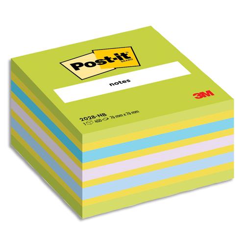 POST-IT Cubes POST-IT® Rêve Intense (néon bleu/vert) 450 feuilles 76 x 76 mm