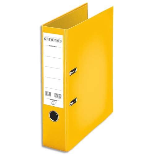 ESSELTE Classeur à levier Chromos Plus, A4, 8 cm, PP, jaune