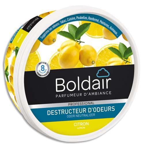 BOLDAIR Pot 300g Gel destructeur d'odeurs Citron