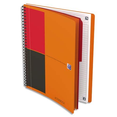 OXFORD Cahier ACTIVEBOOK I-CONNECT spirale 160 pages L6mm 18,5x25cm (format tablette). Couverture PP