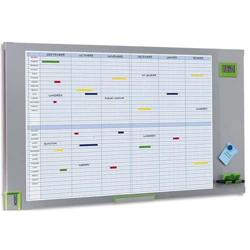 NOBO Planning annuel magnètique 34 lignes par mois 60 x 104 cm (dont eco-taxe mobilier de 0,54 €)