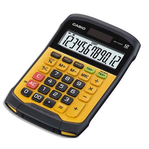 CASIO Calculatrice mini bureau étanche eau et poussiere 12 chiffres WM-320MT (dont eco-taxe de 0,02 €)