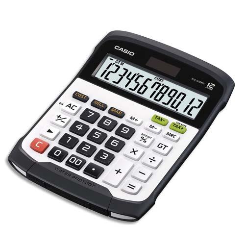 CASIO Calculatrice maxi bureau étanche eau et poussiere 12 chiffres WD-320MT (dont eco-taxe de 0,05 €)