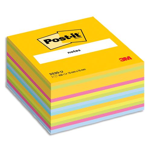 POST-IT Cubes POST-IT® Light Energie (Ultra jaune Déco) 450 feuilles 76 x 76 mm