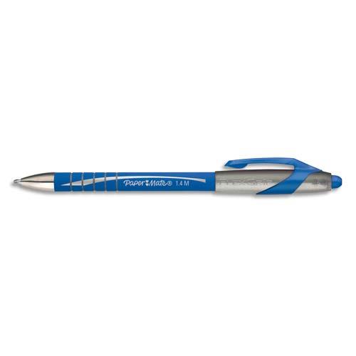 PAPERMATE Stylo bille rétractable Flexgrip Elite Bleu, écriture large 1,4 mm, S0750540