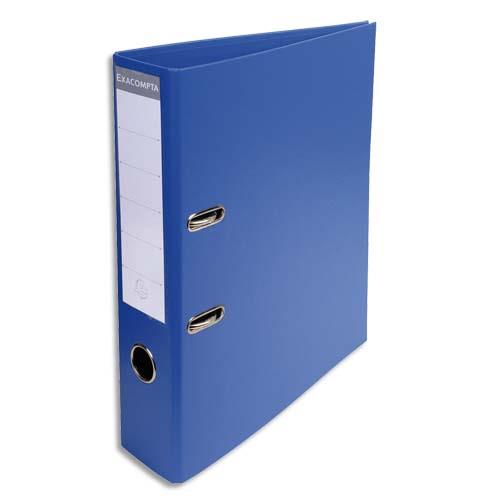 EXACOMPTA Classeur à levier PVC dos de 70mm Bleu foncé