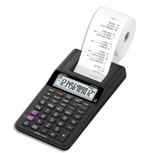 CASIO Calculatrice imprimante portable 12 chiffres HR-8 RCE Noire (dont eco-taxe de 0,05 €)