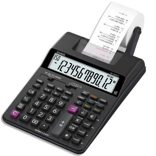 CASIO Calculatrice imprimante portable bureau 12 chiffres HR-150 RCE Noire (dont eco-taxe de 0,05 €)