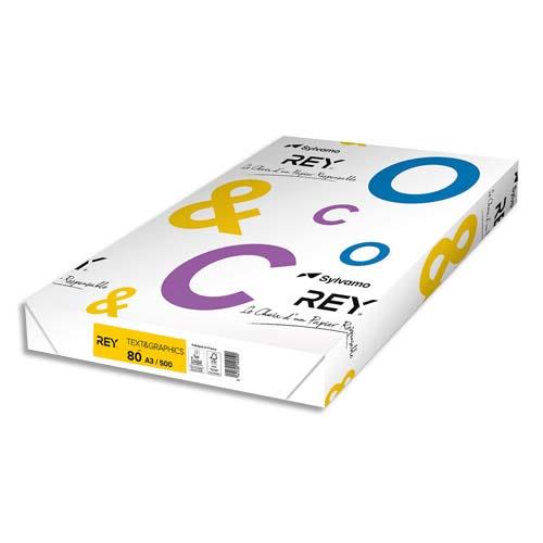 INAPA Ramette 500 feuilles papier TEXT & GRAPHICS A3 80g CIE 170 haute Blancheur très satiné