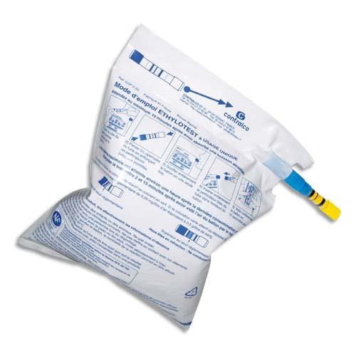 LABORATOIRES ESCULAPE lot de 10 ethylotest à usage unique sous sachet