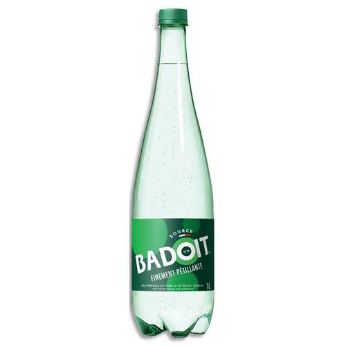 BADOIT Bouteille plastique d'eau pétillante 1 litre minérale