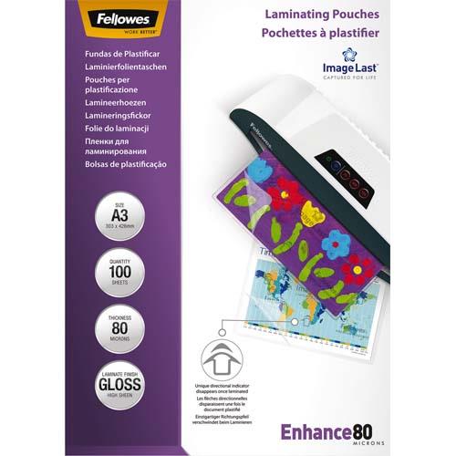 FELLOWES Pack de 100 pochettes Imagelast A3 80 microns 5306207