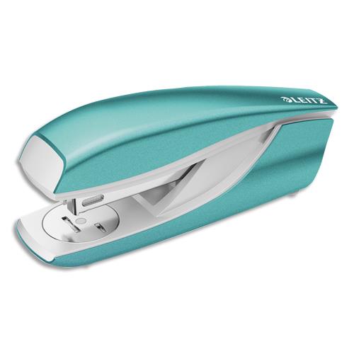 LEITZ Agrafeuse NEXXT Menthe - En métal - Capacité 30 feuilles - Agrafes 24/6 - Livrée en Boîte