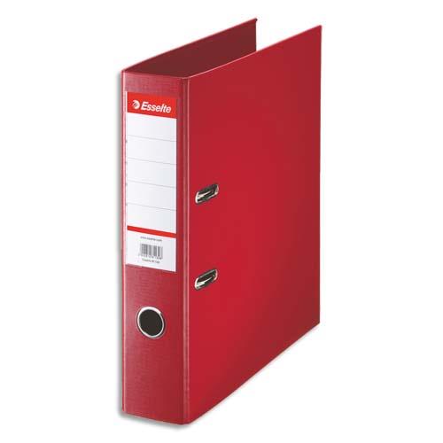 ESSELTE Classeur à levier Standard, A4, 7,5 cm, PP, rouge