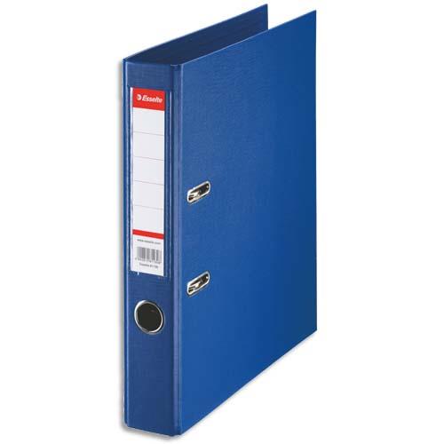 ESSELTE Classeur à levier Standard, A4, 5 cm, PP, bleu foncé