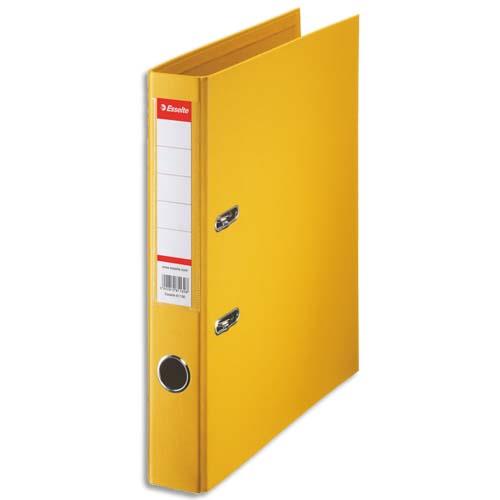 ESSELTE Classeur à levier Standard, A4, 5 cm, PP, jaune
