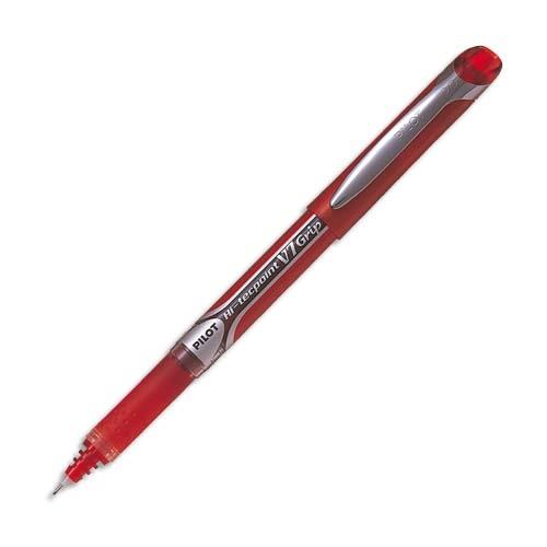 PILOT Stylo roller grip pointe aiguille 0,7 mm Rouge V7 grip