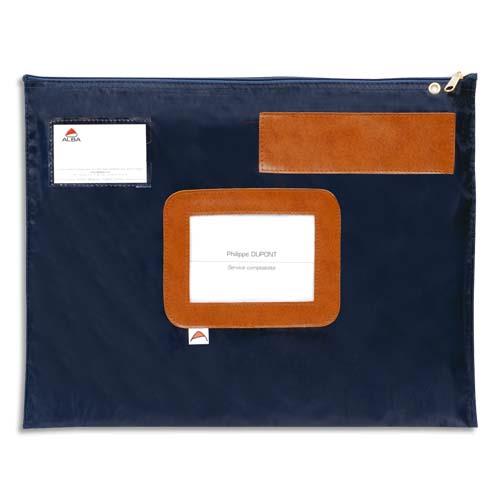 ALBA Pochette navette Bleue en PVC dimensions : 42x32cm