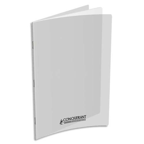 CONQUERANT C9 Cahier de dessin piqûre 96 pages unies 24x32cm. Couverture polypro incolore