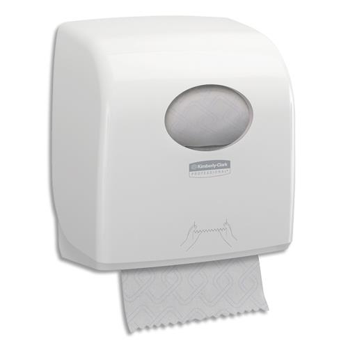 KIMBERLY-CLARK Distributeur Slimroll Blanc en plastique, pour essuie-mains rouleaux L32,4xH29,7xL19,2cm