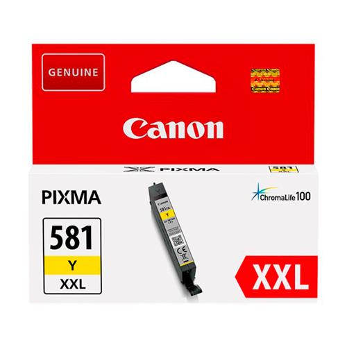 CANON Cartouche Jet d'encre 581 Jaune XXL 1997C001 (dont eco-taxe de 0,01 €)