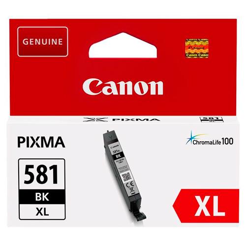 CANON Cartouche Jet d'encre 581 Noir XL 2052C001 (dont eco-taxe de 0,01 €)