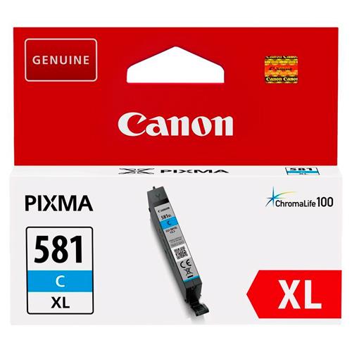 CANON Cartouche Jet d'encre 581 Cyan XL 2049C001 (dont eco-taxe de 0,01 €)