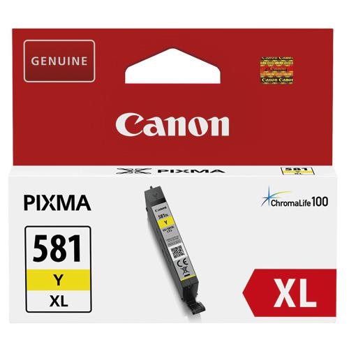 CANON Cartouche Jet d'encre 581 Jaune XL 2051C001 (dont eco-taxe de 0,01 €)