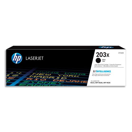 HP 203X CF540X Toner Noir grande capacité Authentique pour HP Color LaserJet Pro M254 / M280 / M281 (dont eco-taxe de 0,10 €)