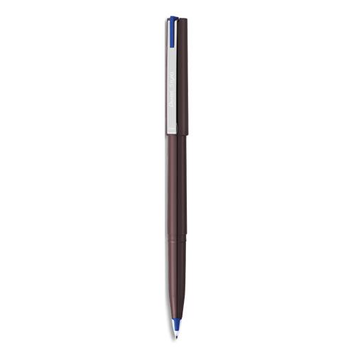 PENTEL Stylo feutre plume pour droitier et gaucher. Tracé de 0,4 à 0,6mm. Encre bleue