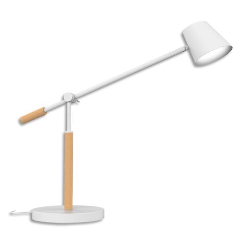 UNILUX Lampe LED Vicky 5W. 3 intensités. Port USB sur le socle. Bois FSC. 50 000h. 100 lm/W. A+ (dont eco-taxe de 0,21 €)
