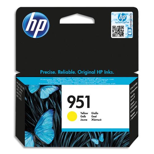 HP 951 Cartouche d'Encre Jaune Authentique (CN052AE) (dont eco-taxe de 0,02 €)