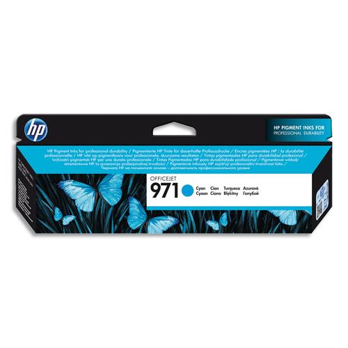 HP Cartouche Jet d'encre Cyan 971 CN622AE (dont eco-taxe de 0,04 €)