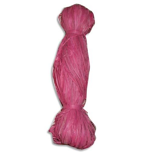 GRAINE CREATIVE Bobine de 50g de raphia végétal Rose Tyrien, longueur non standardisée de 1 à 1,20m