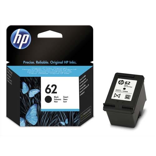 HP 62 Cartouche d'Encre Noire Authentique (C2P04AE) (dont eco-taxe de 0,01 €)