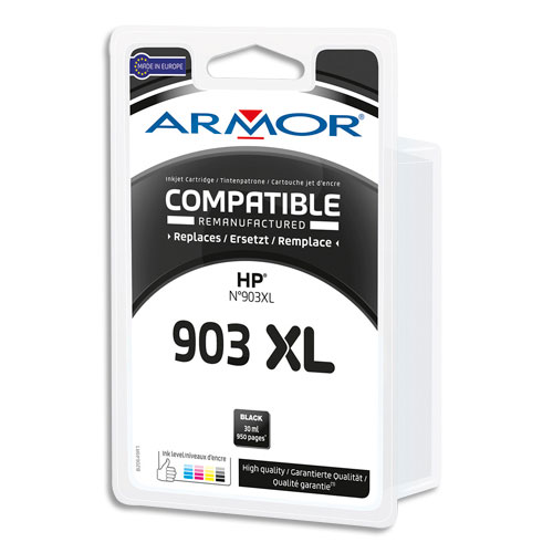 ARMOR Cartouche compatible Jet d'encre Noir HP 903XL B20649R1 (dont eco-taxe de 0,02 €)