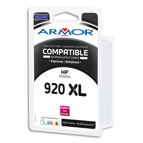 ARMOR Cartouche compatible Jet d'encre Magenta HP 920XL B20451R1